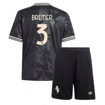 Billige Fotballdrakt Juventus Gleison Bremer #3 Replika Tredjedraktsett Barn 2025-26 Kortermet (med bukser)